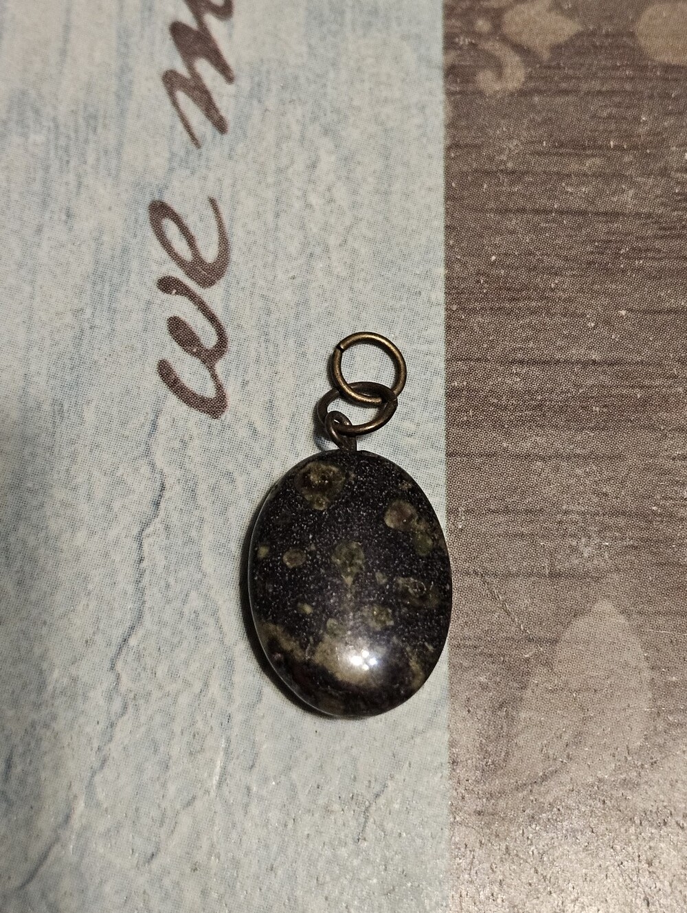 Gold Tone Stone Pendant